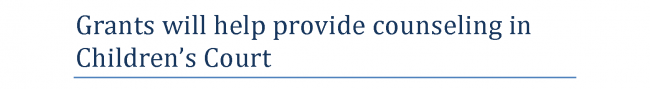 SA Express News-Grants will help provide counseling in Childrens Court Headline